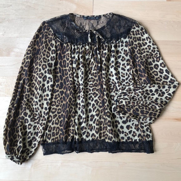 Zara léopard blouse - Picture 1 of 7